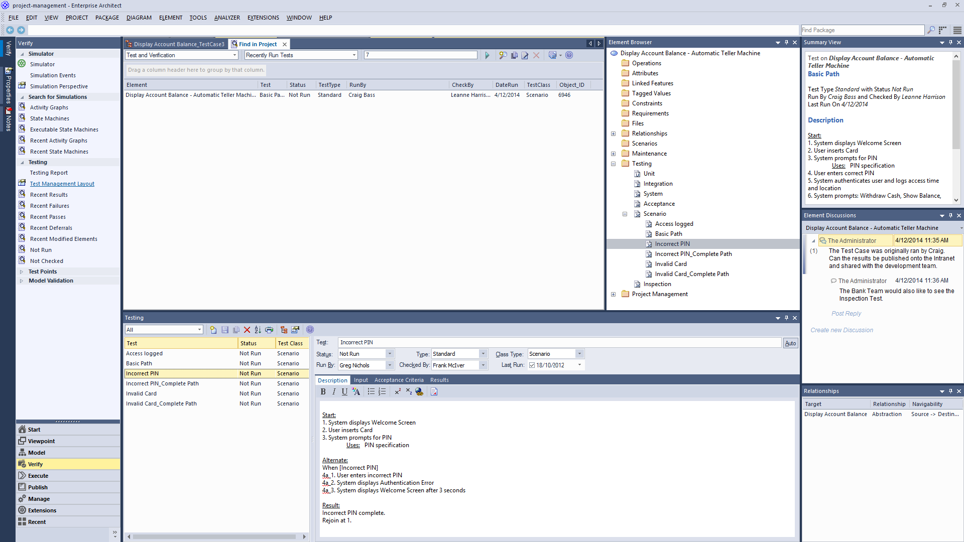 Verify Portal and Testing